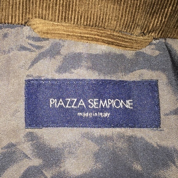 Piazza Sempione brown corduroy jacket with belt - Picture 8 of 11